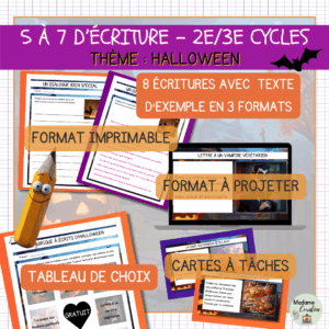 5 à 7 d'écriture Halloween