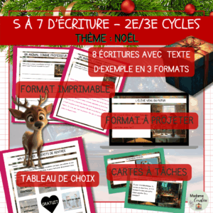 5 à 7 d'écriture - Noël - Temps des Fêtes