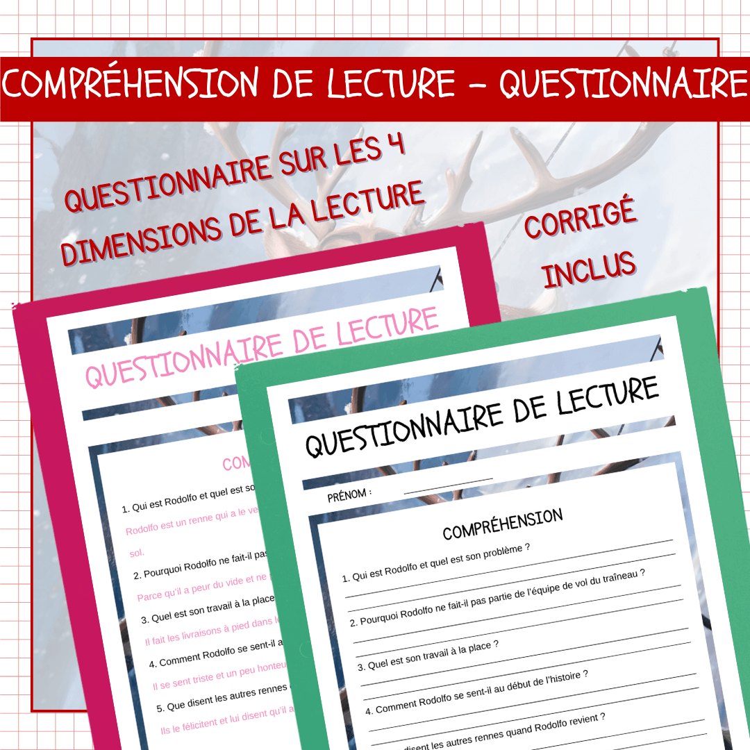 Compréhension de lecture de Noël – Rodolfo, le renne qui a le vertige – Image 3