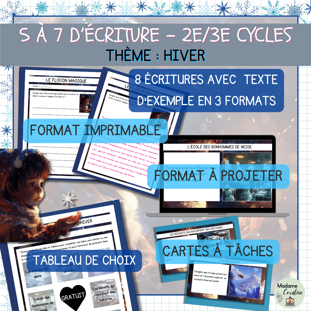 5 à 7 écriture créative hiver