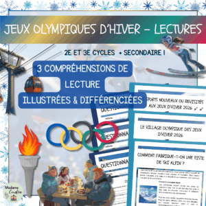 Ensemble de compréhensions de lectures sur les jeux olympiques d'hiver 1