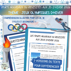 Lecture sur les jeux olympiques d'hiver - Nouveaux sports 1