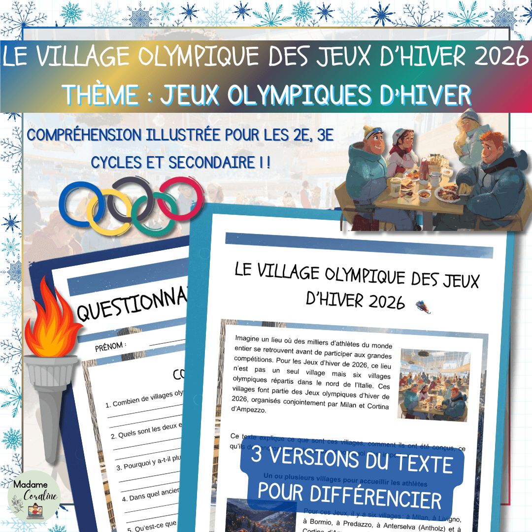 Lecture sur les jeux olympiques d'hiver - Village olympique 1