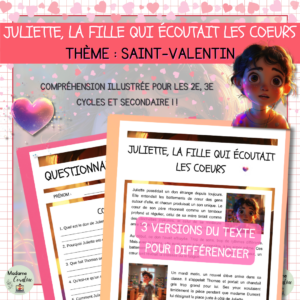 Lecture Ecriture Saint-Valentin Juliette