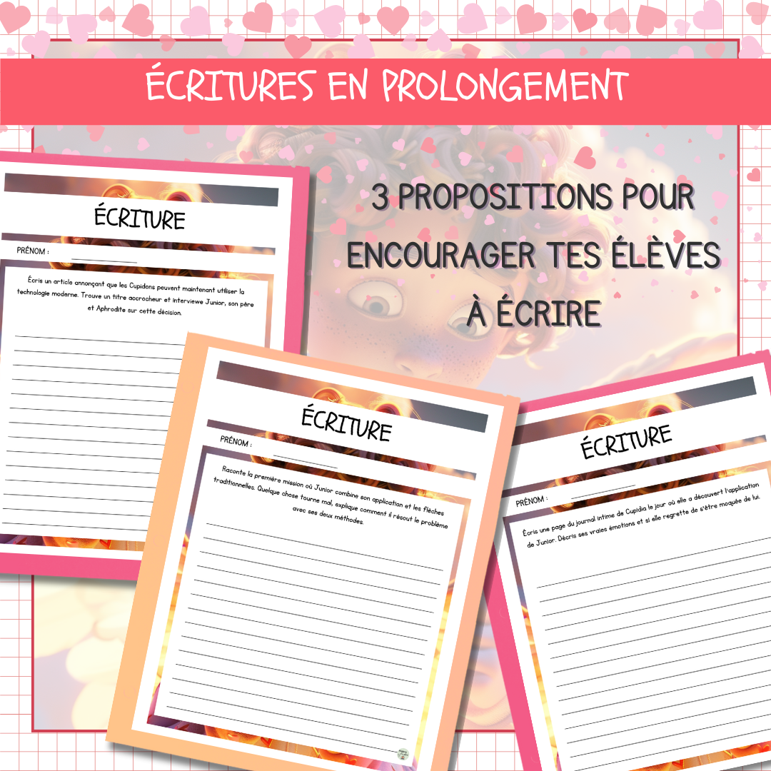 Lecture Ecriture Saint-Valentin Cupidon Junior