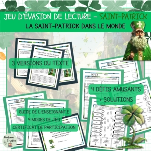 Saint-Patrick - Jeu évasion de lecture
